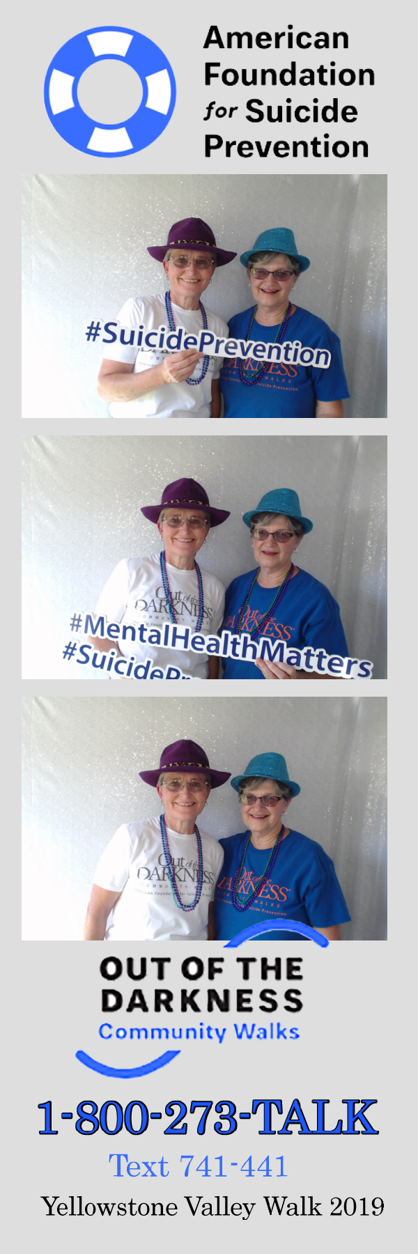 Out of the Darkness Walk 2019 | View more photos from the event at gallery.photoboothbillings.com/u/PhotoBoothBillings/Out-of-the-Darkness-Walk-2019